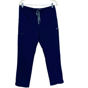 Figs Technical Collection Scrub Pants Straight Leg Navy Women's Sz MP